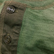Load image into Gallery viewer, Buzz Rickson Henley T-Shirt Men's Short Sleeve Plain Loopwheeled Slub Yarn Tee BR79192 149 Olive