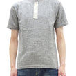 Load image into Gallery viewer, Buzz Rickson Henley T-Shirt Men's Short Sleeve Plain Loopwheeled Slub Yarn Tee BR79192 113 Heather-Gray