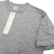 Load image into Gallery viewer, Buzz Rickson Henley T-Shirt Men's Short Sleeve Plain Loopwheeled Slub Yarn Tee BR79192 113 Heather-Gray