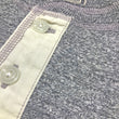 Load image into Gallery viewer, Buzz Rickson Henley T-Shirt Men's Short Sleeve Plain Loopwheeled Slub Yarn Tee BR79192 113 Heather-Gray