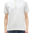 Load image into Gallery viewer, Buzz Rickson Henley T-Shirt Men's Short Sleeve Plain Loopwheeled Slub Yarn Tee BR79192 101 White