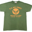 Load image into Gallery viewer, Buzz Rickson T-shirt Men's Griffiss Air Force Base Military Graphic Short Sleeve Loopwheeled Tee BR79343 149 Olive