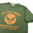 Load image into Gallery viewer, Buzz Rickson T-shirt Men's Griffiss Air Force Base Military Graphic Short Sleeve Loopwheeled Tee BR79343 149 Olive