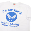 Load image into Gallery viewer, Buzz Rickson T-shirt Men's Griffiss Air Force Base Military Graphic Short Sleeve Loopwheeled Tee BR79343 101 White