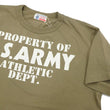 Load image into Gallery viewer, Buzz Rickson T-shirt Men's U.S. Army Athletic Department Military Graphic Short Sleeve Loopwheeled Tee BR79348 135 Khaki