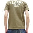 Load image into Gallery viewer, Buzz Rickson T-shirt Men's U.S. Army Athletic Department Military Graphic Short Sleeve Loopwheeled Tee BR79348 135 Khaki