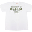 Load image into Gallery viewer, Buzz Rickson T-shirt Men's U.S. Army Athletic Department Military Graphic Short Sleeve Loopwheeled Tee BR79348 101 White