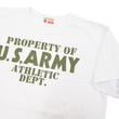 Load image into Gallery viewer, Buzz Rickson T-shirt Men's U.S. Army Athletic Department Military Graphic Short Sleeve Loopwheeled Tee BR79348 101 White