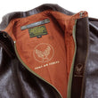 Load image into Gallery viewer, Buzz Rickson Jacket Men's A-2 Flight Jacket Plain A2 Aniline Leather Bomber Jacket BR80593 Seal Brown
