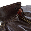 Load image into Gallery viewer, Buzz Rickson Jacket Men's A-2 Flight Jacket Plain A2 Aniline Leather Bomber Jacket BR80593 Seal Brown