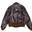 Load image into Gallery viewer, Buzz Rickson Jacket Men's A-2 Flight Jacket Plain A2 Aniline Leather Bomber Jacket BR80593 Seal Brown