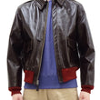 Load image into Gallery viewer, Buzz Rickson A-2 Flight Jacket Men's Reproduction of Aero Leather W535 ac-21996 A2 Leather Bomber Jacket with Red Rib BR80644 Seal-Brown