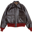 Load image into Gallery viewer, Buzz Rickson A-2 Flight Jacket Men's Reproduction of Aero Leather W535 ac-21996 A2 Leather Bomber Jacket with Red Rib BR80644 Seal-Brown