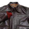 Load image into Gallery viewer, Buzz Rickson A-2 Flight Jacket Men's Reproduction of Aero Leather W535 ac-21996 A2 Leather Bomber Jacket with Red Rib BR80644 Seal-Brown