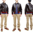 Load image into Gallery viewer, Buzz Rickson A-2 Flight Jacket Men's Reproduction of Aero Leather W535 ac-21996 A2 Leather Bomber Jacket with Red Rib BR80644 Seal-Brown