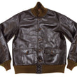 Laden Sie das Bild in den Galerie-Viewer, Buzz Rickson A-1 Flight Jacket Men's Reproduction of A1 Leather Bomber Jacket BR80649 Seal-Brown