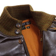 Laden Sie das Bild in den Galerie-Viewer, Buzz Rickson A-1 Flight Jacket Men's Reproduction of A1 Leather Bomber Jacket BR80649 Seal-Brown