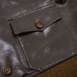 Laden Sie das Bild in den Galerie-Viewer, Buzz Rickson A-1 Flight Jacket Men's Reproduction of A1 Leather Bomber Jacket BR80649 Seal-Brown
