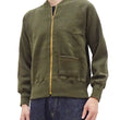 Load image into Gallery viewer, Buzz Rickson Zip Front Sweater Men's Reproduction of WWII USAAF Type C-2 Sweaters Wool Cardigan BR90259 Olive