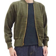 Load image into Gallery viewer, Buzz Rickson Zip Front Sweater Men's Reproduction of WWII USAAF Type C-2 Sweaters Wool Cardigan BR90259 Olive