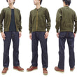 Load image into Gallery viewer, Buzz Rickson Zip Front Sweater Men's Reproduction of WWII USAAF Type C-2 Sweaters Wool Cardigan BR90259 Olive