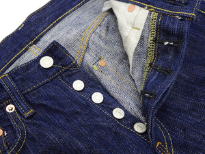 Studio D'artisan Jeans Men's Japanese Awa-Shoai Aizome Natural Indigo Dyed Denim Pants D1866 One-Wash