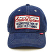 Load image into Gallery viewer, Studio D'artisan Denim Cap Men's Casual Denim Baseball Hat with a Patch, No-Mesh D7556 Blue Indigo