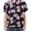 Load image into Gallery viewer, Duke Kahanamoku Hawaiian Shirt Men's Duke's Pineapple Short Sleeve Rayon Aloha Shirt DK36201 219 Black