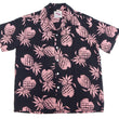 Load image into Gallery viewer, Duke Kahanamoku Hawaiian Shirt Men's Duke's Pineapple Short Sleeve Rayon Aloha Shirt DK36201 219 Black