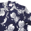 Load image into Gallery viewer, Duke Kahanamoku Hawaiian Shirt Men's Duke's Pineapple Short Sleeve Rayon Aloha Shirt DK36201 128 Navy-Blue