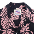 Load image into Gallery viewer, Duke Kahanamoku Hawaiian Shirt Men's Duke's Pineapple Short Sleeve Rayon Aloha Shirt DK36201 219 Black