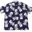 Load image into Gallery viewer, Duke Kahanamoku Hawaiian Shirt Men's Duke's Pineapple Short Sleeve Rayon Aloha Shirt DK36201 128 Navy-Blue
