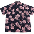 Load image into Gallery viewer, Duke Kahanamoku Hawaiian Shirt Men's Duke's Pineapple Short Sleeve Rayon Aloha Shirt DK36201 219 Black