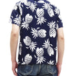 Load image into Gallery viewer, Duke Kahanamoku Hawaiian Shirt Men's Duke's Pineapple Short Sleeve Rayon Aloha Shirt DK36201 128 Navy-Blue