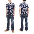 Load image into Gallery viewer, Duke Kahanamoku Hawaiian Shirt Men's Duke's Pineapple Short Sleeve Rayon Aloha Shirt DK36201 128 Navy-Blue