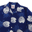 Load image into Gallery viewer, Duke Kahanamoku Cotton Hawaiian Shirt Men's 1950s Duke's Pineapple Print Reproduction Short-Sleeve Indigo Aloha Shirt DK39045 128 Navy-Blue