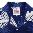Load image into Gallery viewer, Duke Kahanamoku Cotton Hawaiian Shirt Men's 1950s Duke's Pineapple Print Reproduction Short-Sleeve Indigo Aloha Shirt DK39045 128 Navy-Blue