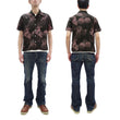 Load image into Gallery viewer, Duke Kahanamoku Hawaiian Shirt Men's 1950s Duke's Shell Reproduction Short-Sleeve Aloha Shirt DK39450 119 Black