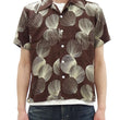 Load image into Gallery viewer, Duke Kahanamoku Hawaiian Shirt Men's 1950s Duke's Shell Reproduction Short-Sleeve Aloha Shirt DK39450 138 Brown