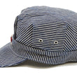 Load image into Gallery viewer, HEADLIGHT Work Cap Men's Reproduction of Hickory Striped Engineer Cap Railroad Hat HD02797 421 One-Wash