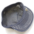 Load image into Gallery viewer, HEADLIGHT Work Cap Men's Reproduction of Hickory Striped Engineer Cap Railroad Hat HD02797 421 One-Wash