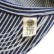 Load image into Gallery viewer, HEADLIGHT Work Cap Men's Reproduction of Hickory Striped Engineer Cap Railroad Hat HD02797 421 One-Wash