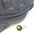 Load image into Gallery viewer, HEADLIGHT Work Cap Men's Reproduction of Hickory Striped Engineer Cap Railroad Hat HD02797 421 One-Wash