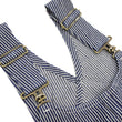 Load image into Gallery viewer, HEADLIGHT Overalls Men's Casual Unlined 11 Oz. Hickory Striped Denim Bib Overall HD42456 421A One-Wash
