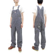Load image into Gallery viewer, HEADLIGHT Overalls Men's Casual Unlined 11 Oz. Hickory Striped Denim Bib Overall HD42456 421A One-Wash