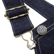 Load image into Gallery viewer, HEADLIGHT Overalls Men's Casual Unlined 11 Oz. Denim Low-back Bib Overalls with X-back Suspender Straps Toyo Enterprises HD42554 421A One-Wash