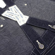 Load image into Gallery viewer, HEADLIGHT Overalls Men's Casual Unlined 11 Oz. Denim Low-back Bib Overalls with X-back Suspender Straps Toyo Enterprises HD42554 421A One-Wash