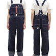 Load image into Gallery viewer, HEADLIGHT Overalls Men's Casual Unlined 11 Oz. Denim Low-back Bib Overalls with X-back Suspender Straps Toyo Enterprises HD42554 421A One-Wash