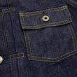 Load image into Gallery viewer, Japan Blue Jeans Denim Jacket Men's Modern-Fit Type 2 Style 12.5oz. Deep Indigo Soft Selvedge Denim Jean Jacket JBGJ1001 One-Wash