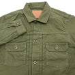Load image into Gallery viewer, Japan Blue Jeans Jacket Men's Modern-Fit Type 2 Style Lightweight Sulphur-Dyed Back Satin Jacket JBGJ1020 Olive One-Wash